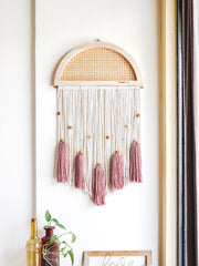 Boho Rattan Wall Hanging