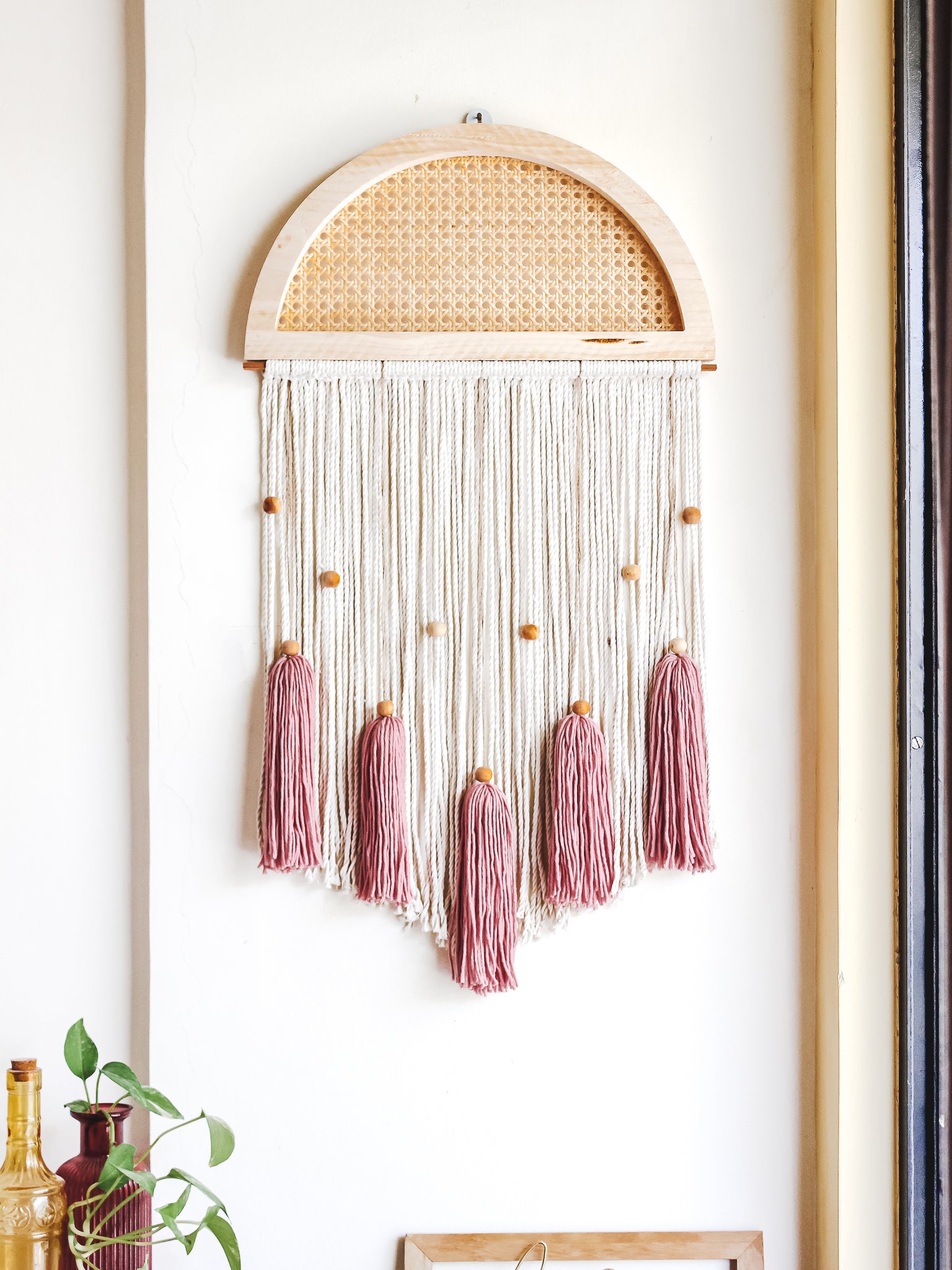 Boho Rattan Wall Hanging